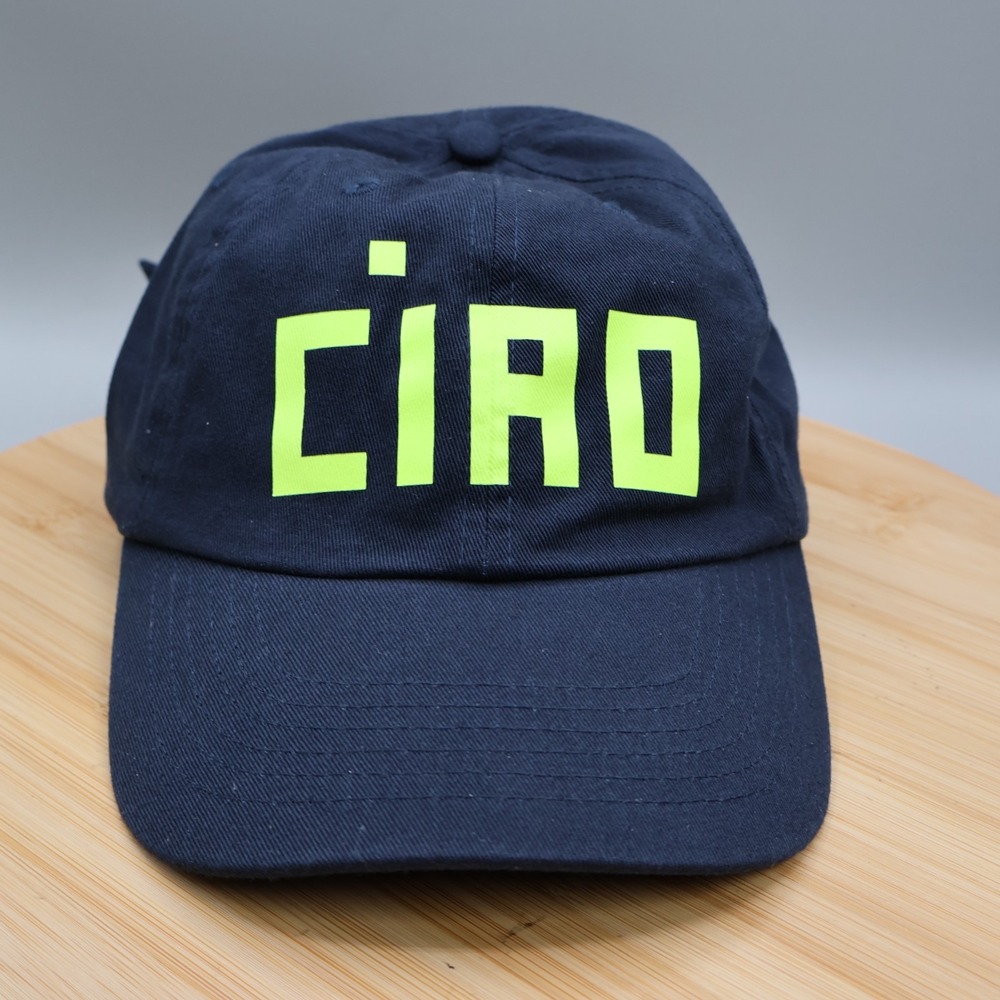Clare Voxmedia Black Ciao Cotton Strap Adj Baseball Cap Authentic (HW102)
